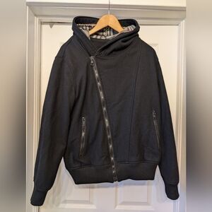 Moncler Black Zip-Up Sweater